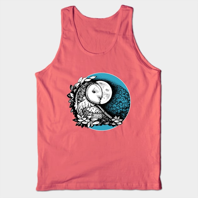 Barn Owl Tank Top by Yulla